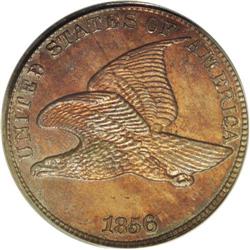 1856 1C PR64 PCGS. Snow-9. Most easily attributable by 1856[1C] PR64 PCGS.