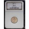 Image 1 : 1859 1C MS64 NGC. A lustrous near-Gem with pinpoint-sh 1859[1C] MS64 NGC.