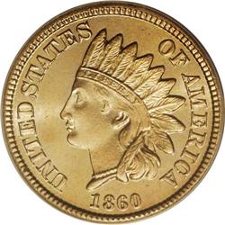 1860 1C MS67 PCGS. Ex: Joshua and Ally Walsh. Aside fr 1860[1C] MS67 PCGS.