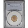Image 1 : 1869 1C MS64 Red PCGS. This is an extremely important 1869[1C] MS64 Red PCGS.