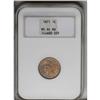 Image 1 : 1871 1C MS64 Red and Brown NGC. This low mintage India 1871[1C] MS64 Red and Brown NGC.