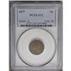 Image 1 : 1877 1C Fine 12 PCGS. This key-date representative dis 1877[1C] Fine 12 PCGS.