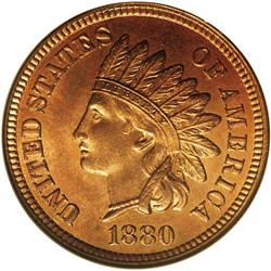 1880 1C MS66 Red NGC. A relatively obtainable date in 1880[1C] MS66 Red NGC.