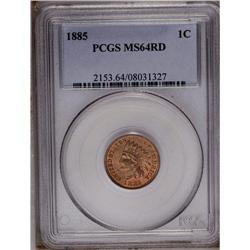 1885 1C MS64 Red PCGS. Another example with a few stra 1885[1C] MS64 Red PCGS.