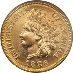 1886 1C Type Two MS64 Red NGC. The lowest headdress fe 1886[1C] Type Two MS64 Red NGC.