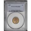 Image 1 : 1887 1C MS64 Red and Brown PCGS. The lustrous surfaces 1887[1C] MS64 Red and Brown PCGS.