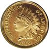 Image 1 : 1862 1C PR65 Cameo PCGS. A subtly mirrored honey-tan s 1862[1C] PR65 Cameo PCGS.