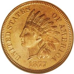 1877 1C PR66 Red and Brown Cameo NGC. The Indian cent 1877[1C] PR66 Red and Brown Cameo NGC.