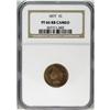 Image 3 : 1877 1C PR66 Red and Brown Cameo NGC. The Indian cent 1877[1C] PR66 Red and Brown Cameo NGC.