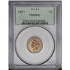 Image 1 : 1891 1C PR65 Red PCGS. This boldly struck piece has a 1891[1C] PR65 Red PCGS.