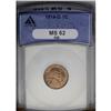 Image 1 : 1914-D 1C MS62 Red and Brown ANACS. A well struck and 1914-D[1C] MS62 Red and Brown ANACS.