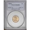 Image 1 : 1928-S 1C MS64 Red PCGS. Exceptionally bright mint red 1928-S[1C] MS64 Red PCGS.
