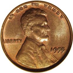 1955/55 1C Doubled Die Obverse MS65 Brown NGC. David L 1955/55[1C] Doubled Die Obverse MS65 Brown NG
