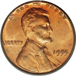 1955/55 1C Doubled Die MS63 Red PCGS. Without a doubt, 1955/55[1C] Doubled Die MS63 Red PCGS.