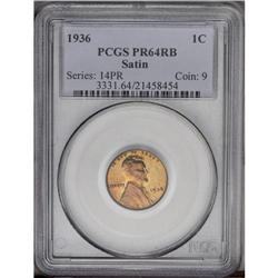 1936 1C Type One--Satin Finish PR64 Red and Brown PCGS 1936[1C] Type One--Satin Finish PR64 Red and 