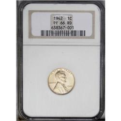 1942 1C PR66 Red NGC. Deeply reflective fields and bri 1942[1C] PR66 Red NGC.
