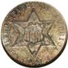 Image 1 : 1863 3CS MS65 NGC. The fields are deeply mirrored and 1863[3CS] MS65 NGC.