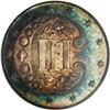 Image 2 : 1866 3CS PR67 Cameo PCGS. Very deep electric-blue and 1866[3CS] PR67 Cameo PCGS.