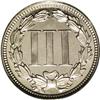 Image 2 : 1867 3CN PR66 Cameo PCGS. A beautiful Premium Gem proo 1867[3CN] PR66 Cameo PCGS.