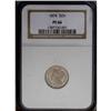Image 1 : 1874 3CN PR66 NGC. A veneer of smoky-gray patina is im 1874[3CN] PR66 NGC.