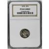 Image 1 : 1878 3CN PR64 Cameo NGC. Speckles of light tan color v 1878[3CN] PR64 Cameo NGC.