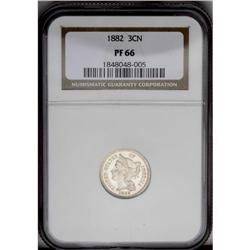 1882 3CN PR66 NGC. A flashy, deeply reflective proof t 1882[3CN] PR66 NGC.