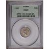 Image 1 : 1883 3CN PR65 PCGS. A blended medium brown and cream-g 1883[3CN] PR65 PCGS.