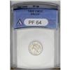Image 1 : 1885 3CN PR64 ANACS. The obverse of this well mirrored 1885[3CN] PR64 ANACS.
