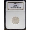 Image 1 : 1880 5C XF40 NGC. An elusive business strike Shield ni 1880[5C] XF40 NGC.
