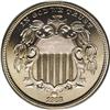Image 1 : 1868 5C PR66 Cameo PCGS. The date is lightly repunched 1868[5C] PR66 Cameo PCGS.