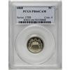 Image 3 : 1868 5C PR66 Cameo PCGS. The date is lightly repunched 1868[5C] PR66 Cameo PCGS.