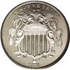 Image 1 : 1872 5C PR66 Cameo PCGS. An impressive cameo example w 1872[5C] PR66 Cameo PCGS.