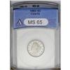 Image 1 : 1883 5C With Cents MS65 ANACS. This is a splendid Gem 1883[5C] With Cents MS65 ANACS.