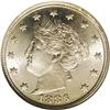 Image 1 : 1886 5C MS64 NGC. This is a highly lustrous near-Gem e 1886[5C] MS64 NGC.