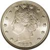 Image 1 : 1886 5C MS64 NGC. Hints of tan and gunmetal-gray color 1886[5C] MS64 NGC.