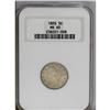 Image 1 : 1893 5C MS65 NGC. Brilliant and lustrous light gray su 1893[5C] MS65 NGC.