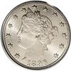 Image 1 : 1896 5C MS66 PCGS. A delicately toned Premium Gem with 1896[5C] MS66 PCGS.
