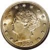 Image 1 : 1909 5C MS66 NGC. Crisply detailed throughout, an unco 1909[5C] MS66 NGC.