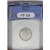 Image 1 : 1910 5C PR64 ANACS, ice-blue, peach, and gold hues, a 1910[5C] PR64 ANACS,