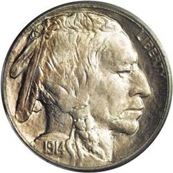 1914/3 5C MS63 PCGS. FS-014.87. The underdigit 3 is cl 1914/3[5C] MS63 PCGS.