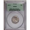 Image 1 : 1917 5C MS66 PCGS. A satiny rose-gold and battleship-g 1917[5C] MS66 PCGS.