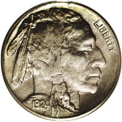 1924-S 5C MS65 PCGS. Although produced in greater numb 1924-S[5C] MS65 PCGS.