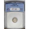 Image 1 : 1797 H10C 15 Stars Fine 12 ANACS. V-2, LM-1, R.3. This 1797[H10C] 15 Stars Fine 12 ANACS.