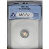 Image 1 : 1853 H10C No Arrows MS62 ANACS. Richly toned in dramat 1853[H10C] No Arrows MS62 ANACS.