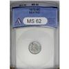 Image 1 : 1872 H10C MS62 ANACS. A frosty Mint State example with 1872[H10C] MS62 ANACS.