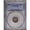 Image 1 : 1867 H10C PR64 PCGS. Light patches of hairlining on ea 1867[H10C] PR64 PCGS.