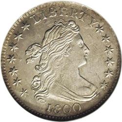 1800 10C MS60 NGC. JR-2, R.5. The two varieties of the 1800[10C] MS60 NGC.