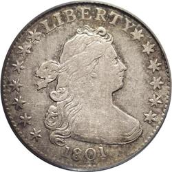 1801 10C VF25 PCGS. JR-2, R.5. The Guide Book dutifull 1801[10C] VF25 PCGS.