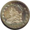 Image 1 : 1827 10C MS65 NGC. JR-12, R.1. Pleasing ocean-blue and 1827[10C] MS65 NGC.