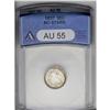 Image 1 : 1837 10C Large Date AU55 ANACS. Primarily untoned cent 1837[10C] Large Date AU55 ANACS.